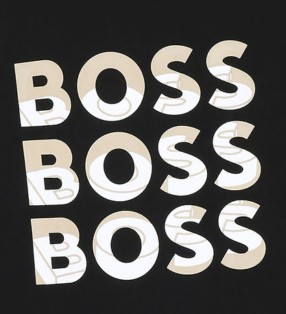BOSS T-shirt - Sort m. Print