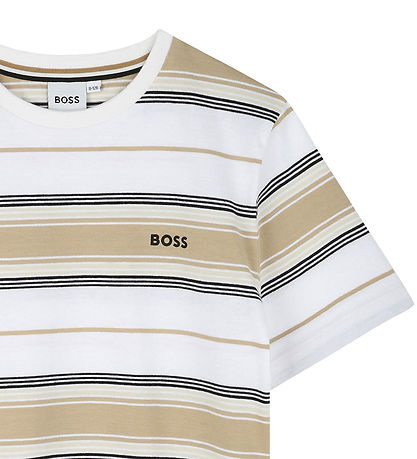 BOSS T-shirt - Stone/Off White BOSS T-shirt - Stone/Off White