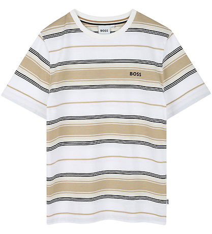 BOSS T-shirt - Stone/Off White BOSS T-shirt - Stone/Off White