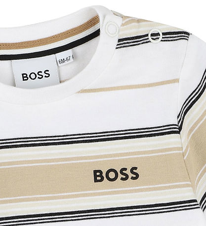 BOSS T-shirt - Stone/Off White