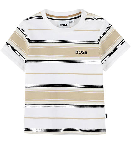 BOSS T-shirt - Stone/Off White