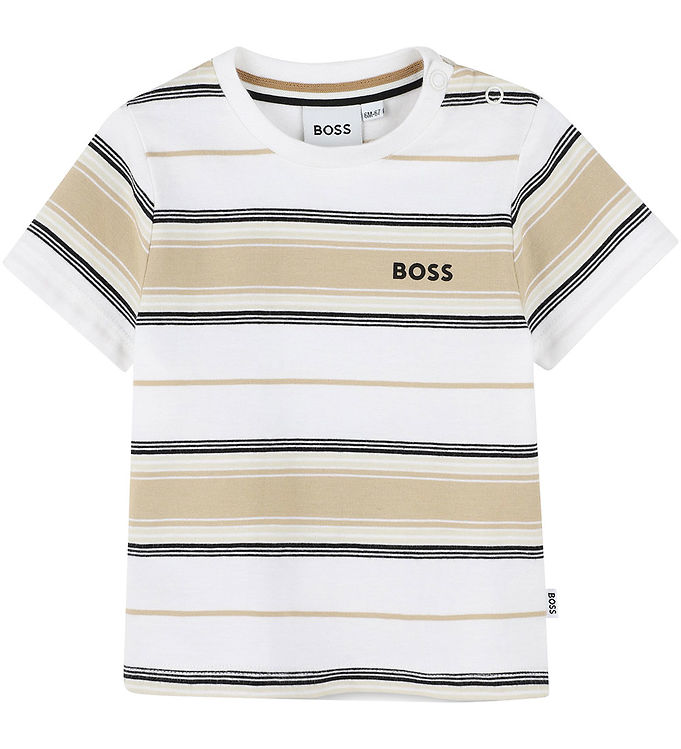 BOSS T-shirt - Stone/Off White