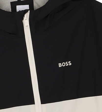 BOSS Sommerjakke - Sort/Beige