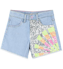 Billieblush Shorts - Denim - Double Stone/Bleach m. Pailletter Billieblush Shorts - Denim - Double Stone/Bleach m. Pailletter