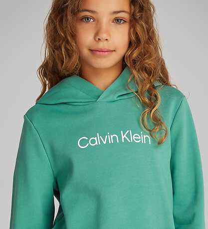 Calvin Klein Hættetrøje - Inst. Logo - Bahama Green