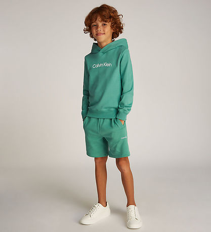 Calvin Klein Hættetrøje - Inst. Logo - Bahama Green
