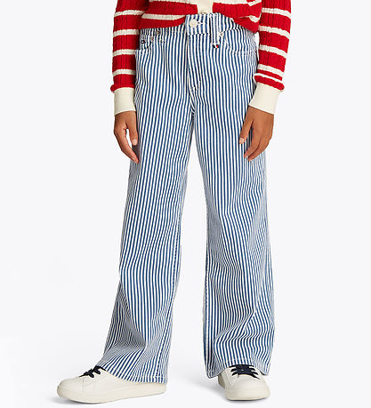 Tommy Hilfiger Jeans - Striped Denim - Blå/Hvid