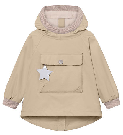 Mini A Ture Sommerjakke - MatBaby Vito Fleece Anorak - Sesame Mini A Ture Sommerjakke - MatBaby Vito Fleece Anorak - Sesame