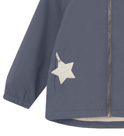 Mini A Ture Softshell Jacket w. Fleece - MatAden - Ombre Blue