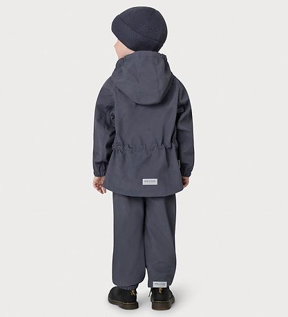 Mini A Ture Softshell Jacket w. Fleece - MatAden - Ombre Blue