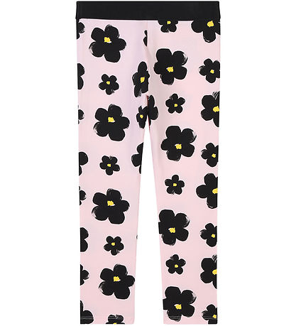 Little Marc Jacobs Leggings - Rosa/Sort m. Blomster