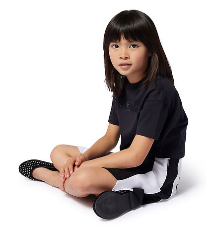 Little Marc Jacobs T-shirt - Cropped - Sort m. Similisten Little Marc Jacobs T-shirt - Cropped - Sort m. Similisten