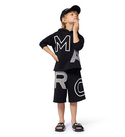 Little Marc Jacobs Hættetrøje - Sort m. Print Little Marc Jacobs Hættetrøje - Sort m. Print