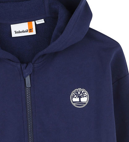 Timberland Cardigan m. Hætte - Medieval Blue Timberland Cardigan m. Hætte - Medieval Blue