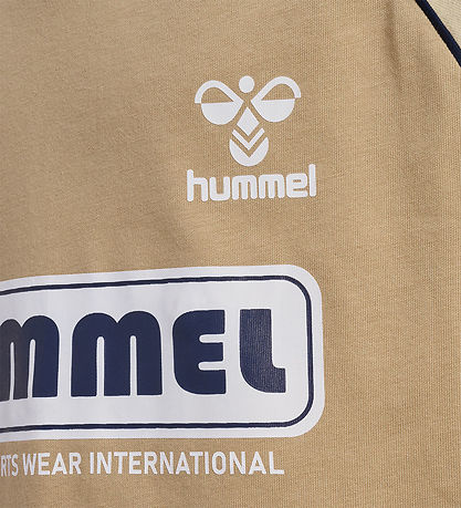 Hummel T-shirt - hmlRolf - Cornstalk m. Logoprint