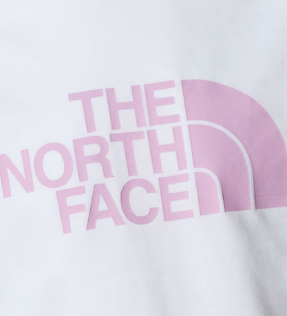 The North Face T-shirt - Cropped - Easy - Hvid/Cyber Pink