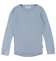Joha Bluse - Uld - Støvet Blå Joha Bluse - Uld - Støvet Blå