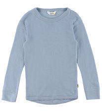 Joha Bluse - Uld - Støvet Blå Joha Bluse - Uld - Støvet Blå