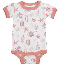 Joha Body k/æ - Uld - Lyserød m. Print Joha Body k/æ - Uld - Lyserød m. Print