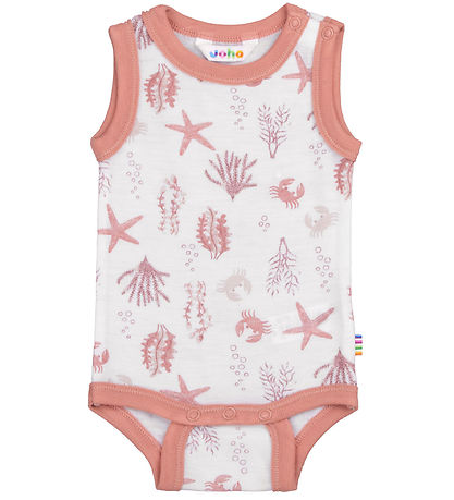 Joha Body u/æ - Uld - Lyserød m. Print Joha Body u/æ - Uld - Lyserød m. Print