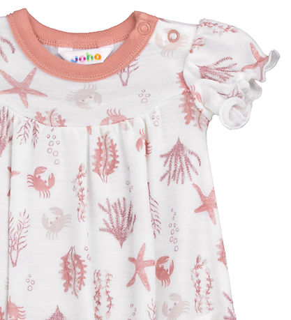 Joha Sommerdragt - Uld - Lyserød m. Print Joha Sommerdragt - Uld - Lyserød m. Print