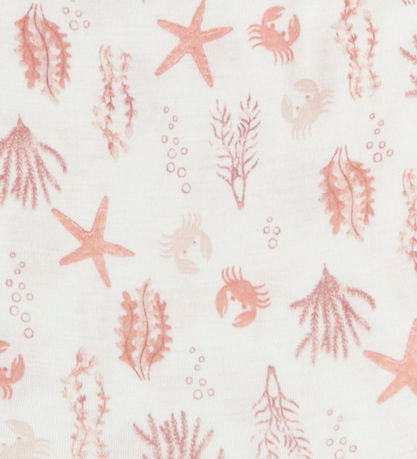 Joha Slå-om Body l/æ - Uld - Lyserød m. Print