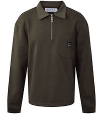 Hound Sweatshirt m. Lynlås - Armgrøn Hound Sweatshirt m. Lynlås - Armgrøn