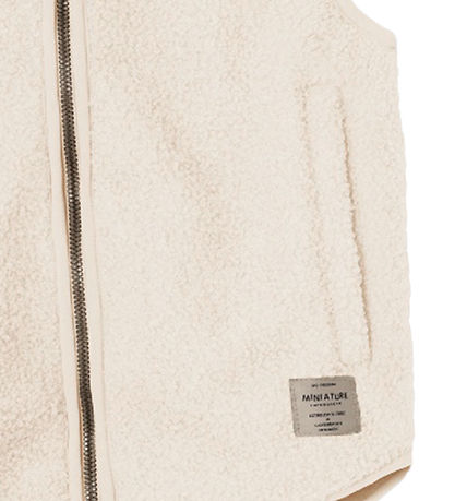 Mini A Ture Fleecevest - Teddy - MatBattal - Angora Cream