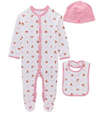 Polo Ralph Lauren Gaveæske - 3 Dele - Hvid/Rosa m. Bamser Polo Ralph Lauren Gaveæske - 3 Dele - Hvid/Rosa m. Bamser