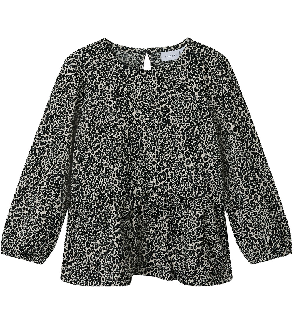 Name It Bluse - NmfSimone - Schwarz/Weiß - Name It - 4 Jahre (104) - Blusen