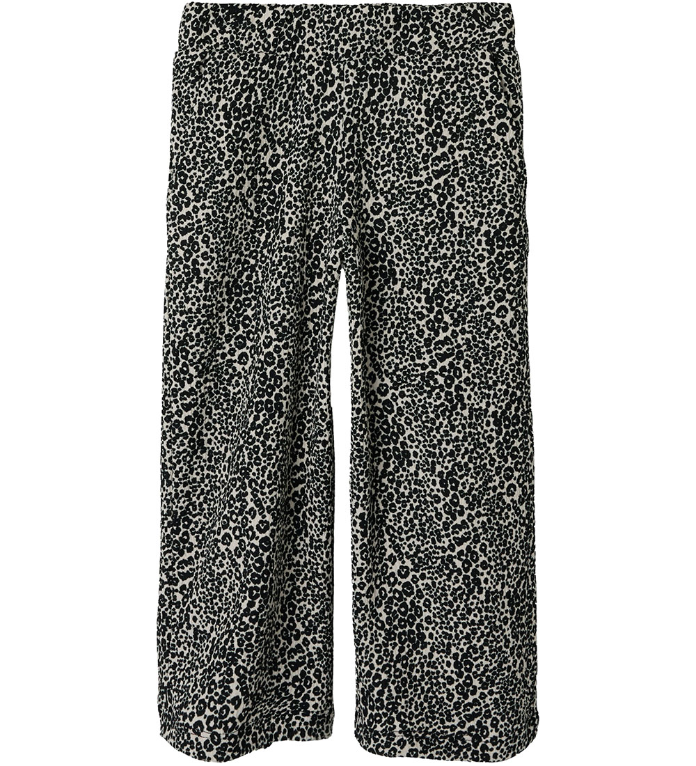 Name It Hosen - NmfSimone - Schwarz m. Leopard - Name It - 2 Jahre (92) - Hosen - Baumwolle