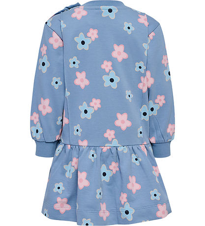 Hummel Kjole - hmlRinna - Faded Denim m. Blomster