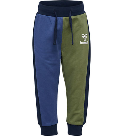 Hummel Sweatpants - hmlAssym - Black Iris m. Logo