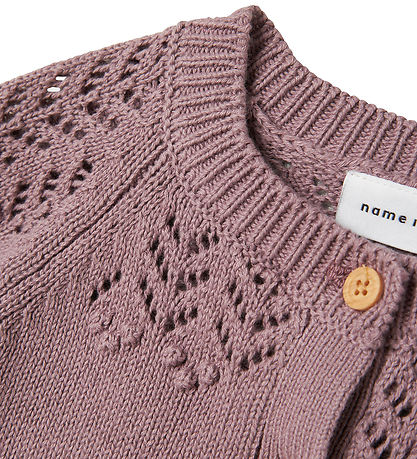 Name It Cardigan - Strik - NbfBimolly - Elderberry