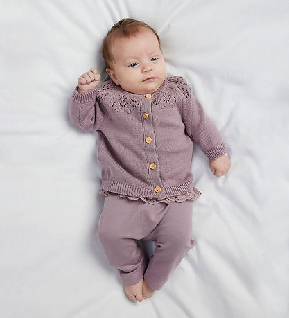 Name It Cardigan - Strik - NbfBimolly - Elderberry