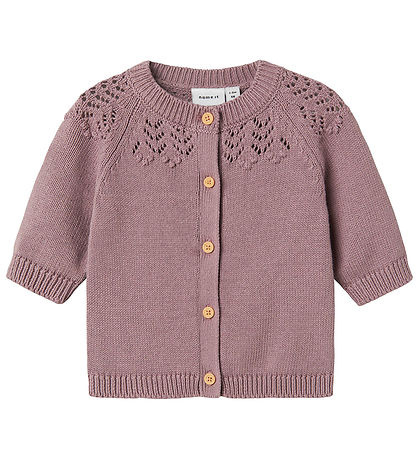 Name It Cardigan - Strik - NbfBimolly - Elderberry