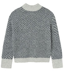 LMTD Bluse - Strik - NlfNildes - Dark Grey Melange/Light Grey Me LMTD Bluse - Strik - NlfNildes - Dark Grey Melange/Light Grey Me