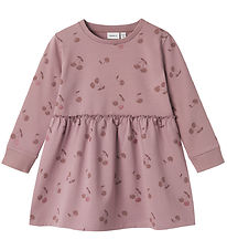 Name It Sweatkjole - NmfBella - Elderberry m. Kirsebær Name It Sweatkjole - NmfBella - Elderberry m. Kirsebær