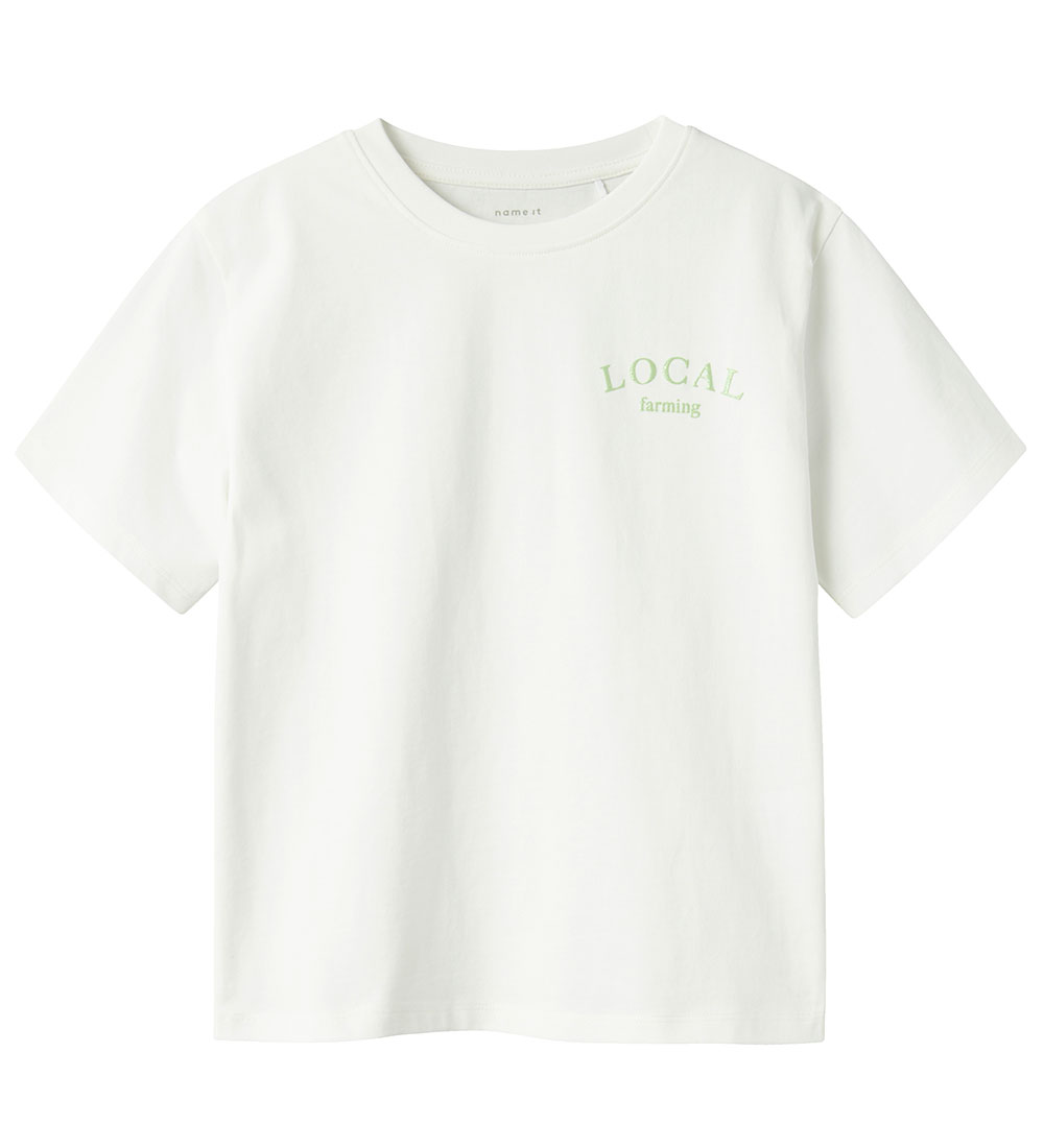 Name It T-Shirt - NkfBoway - Cloud Tänzer/ARCDIAN Green - Name It - 6 Jahre (116) - T-Shirts