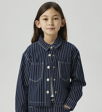 Name It Denimjakke - NkfZoe - Navy Blazer Stripes