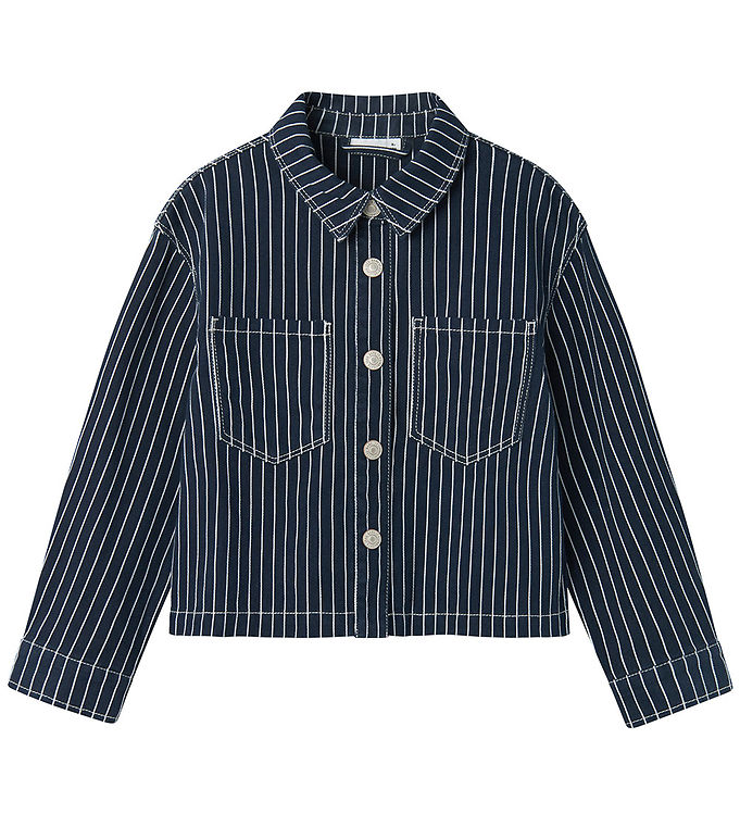 Name It Denimjakke - NkfZoe - Navy Blazer Stripes