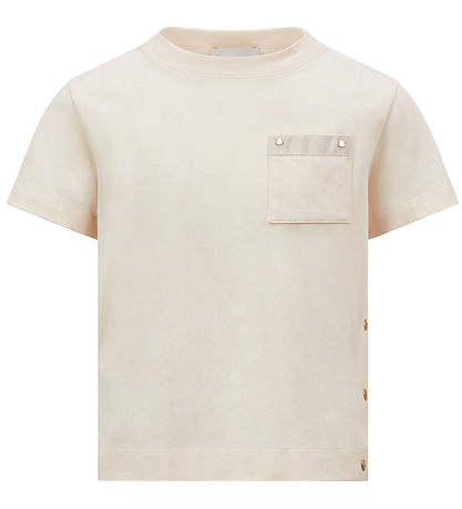 Moncler T-shirt - Creme Moncler T-shirt - Creme