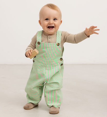 MarMar Smækbukser - Ruben - Cale Green Stripe MarMar Smækbukser - Ruben - Cale Green Stripe