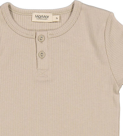 MarMar T-shirt - Rib - Modal - Stone Wall