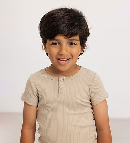 MarMar T-shirt - Rib - Modal - Stone Wall