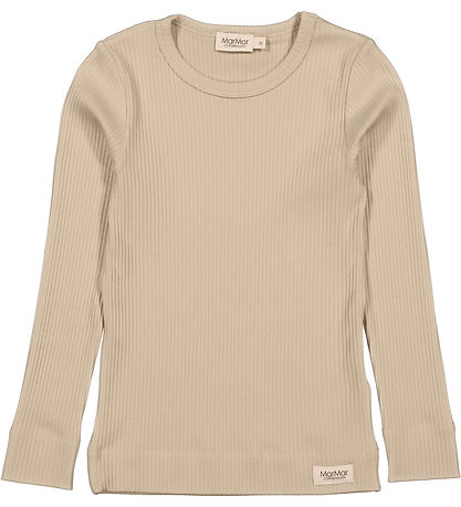 MarMar Bluse - Rib - Modal - Plain - Stone Wall MarMar Bluse - Rib - Modal - Plain - Stone Wall