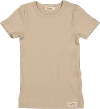 MarMar T-shirt - Rib - Modal - Plain - Stone Wall MarMar T-shirt - Rib - Modal - Plain - Stone Wall