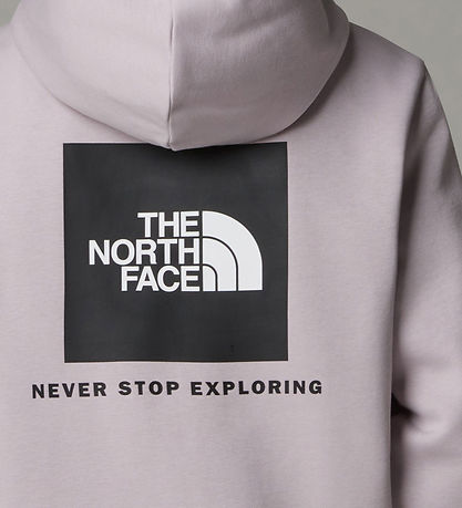 The North Face Hættetrøje - Box- Moonstone Grey m. Print The North Face Hættetrøje - Box- Moonstone Grey m. Print
