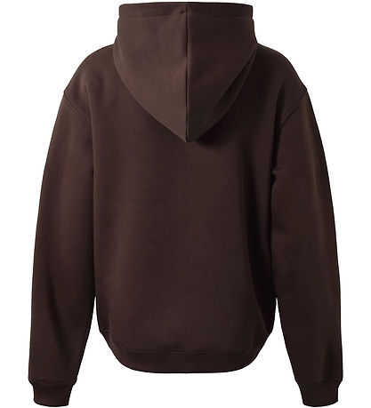 Hound Hættetrøje - Mørkebrun m. Tekst