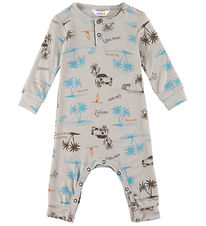 Joha Heldragt - Uld/Silke - Beige m. Print Joha Heldragt - Uld/Silke - Beige m. Print